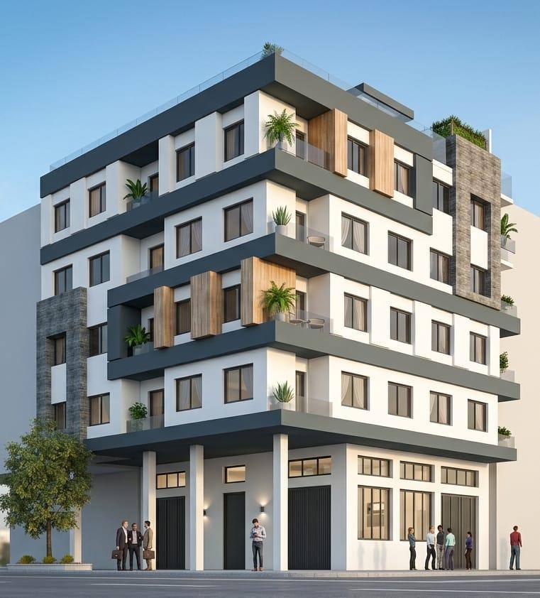 Résidence La Gaule III — rendu 3D de la façade
